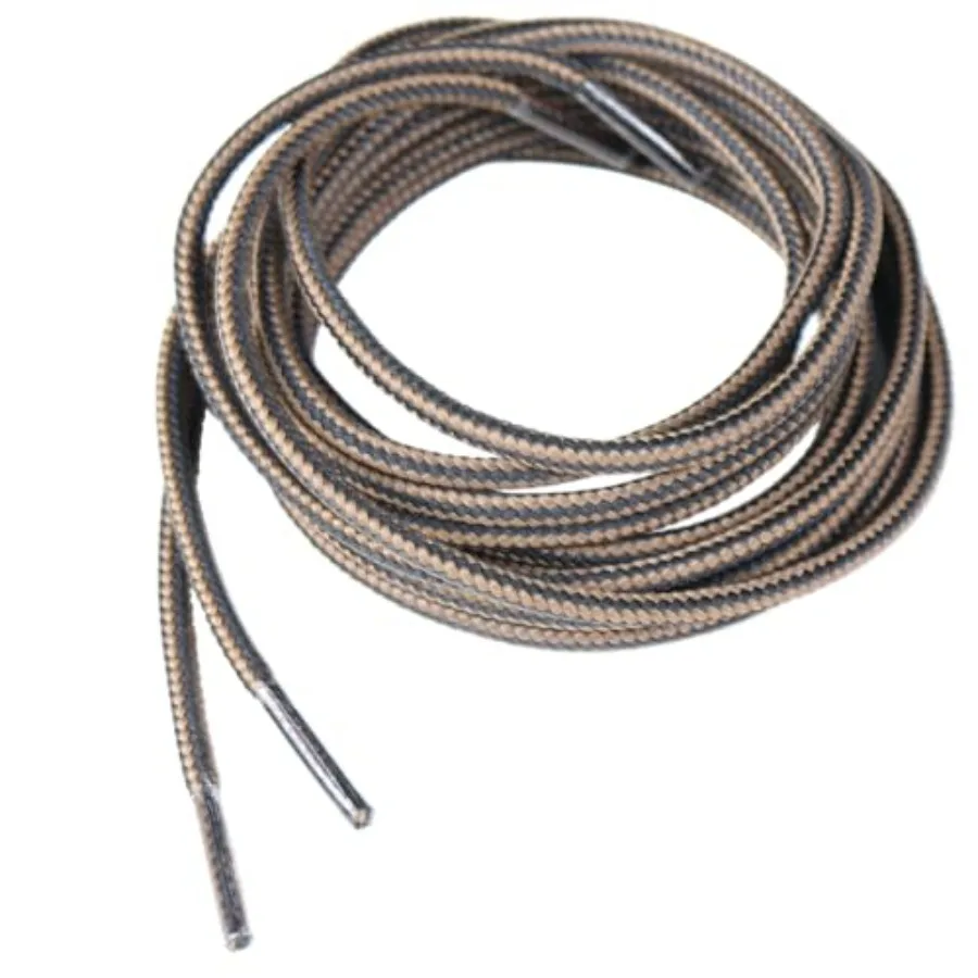 

[Шнурки для круглых ботинок 4 Ps — 5/32 4 мм, прочные, прочные для рабочих ботинок, походной обуви и уличной обуви — коричневый, черный (длина 60 И)