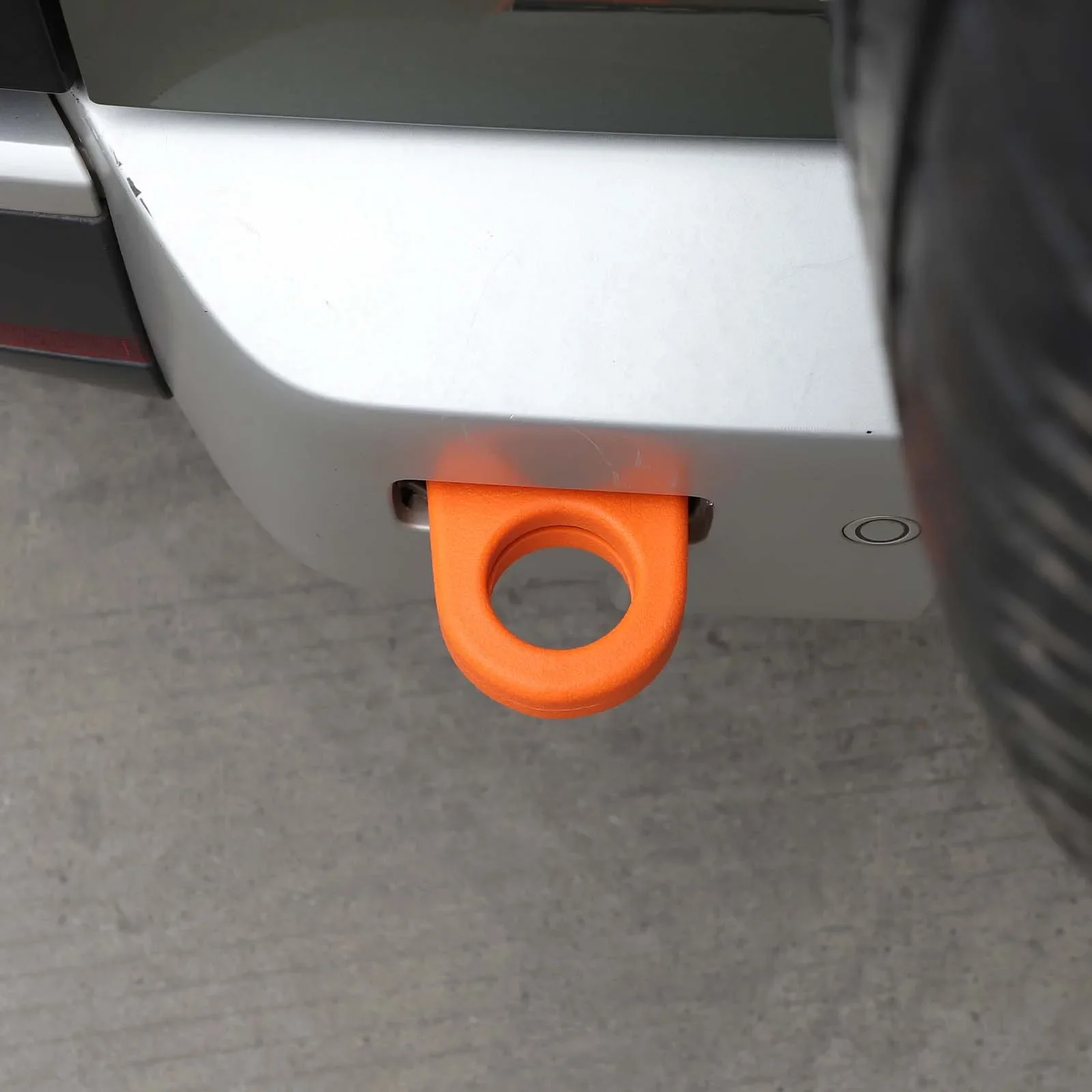 Rubber Black For Land Rover Defender 90 110 130 2020-2025 Car Rear Trailer Ring Protective Case Car External Accessories 2Pcs