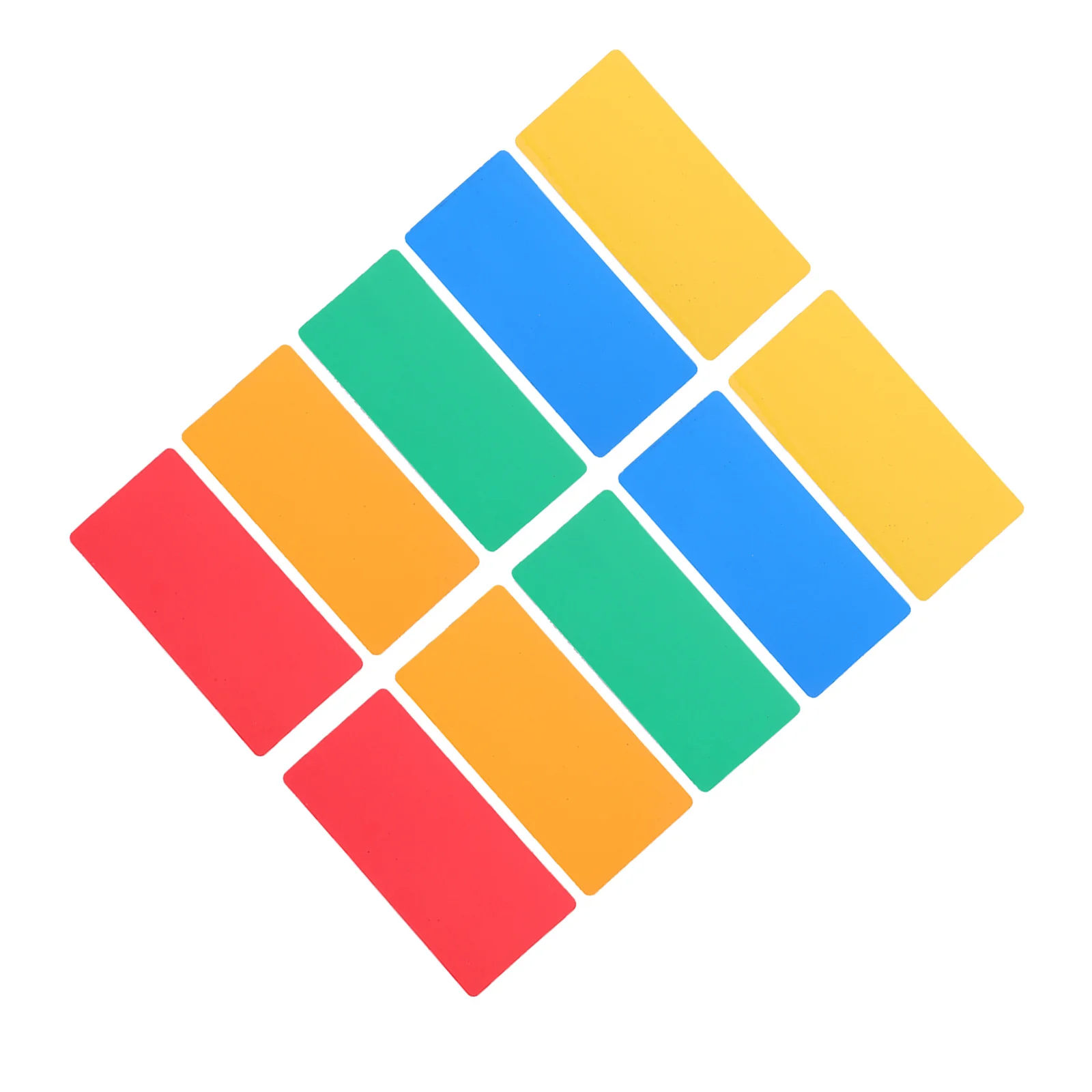 

10Pcs Magnetic Erasable Labels Colored Writable Stickers for Home Classroom Office Refrigerator Whiteboard Organization Tools