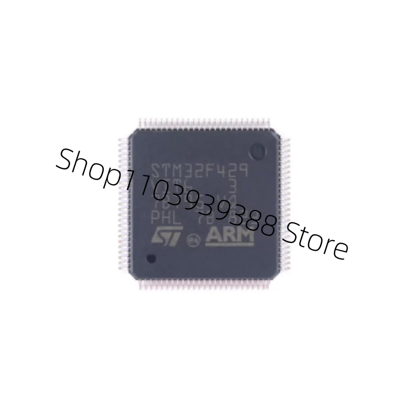 5Pcs New Original  STM32F429VIT6 STM32F429 Microcontroller IC 32-Bit Single-Core 180MHz 2MB (2M x 8) FLASH 100-LQFP (14x14)