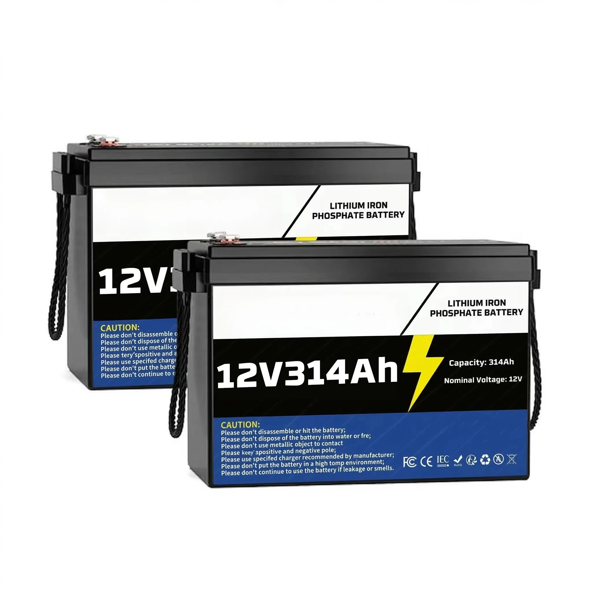 

12V 314Ah Super LiFePO4 Battery Bluetooth Monitoring Active Balancing 6000-Cycle DIY Serviceable for Marine RV