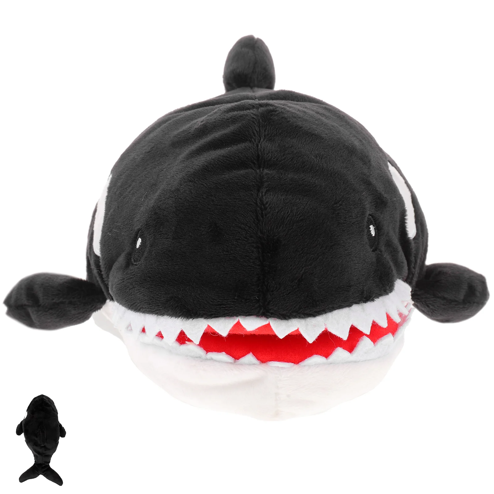 Marioneta de tiburón de peluche, juguetes para niños, ballena, juego de rol para bebés, dedo para niños pequeños