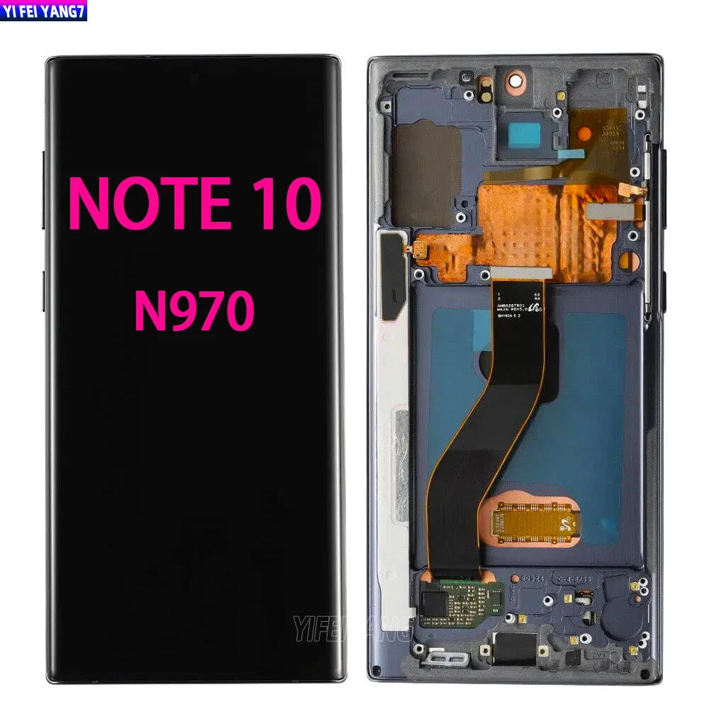 

Tested Display Screen, for Samsung Note 10 s8 s9 s10 s20 s21 note 8 s22 ultra LCD Display Touch Screen Digitizer with Frame