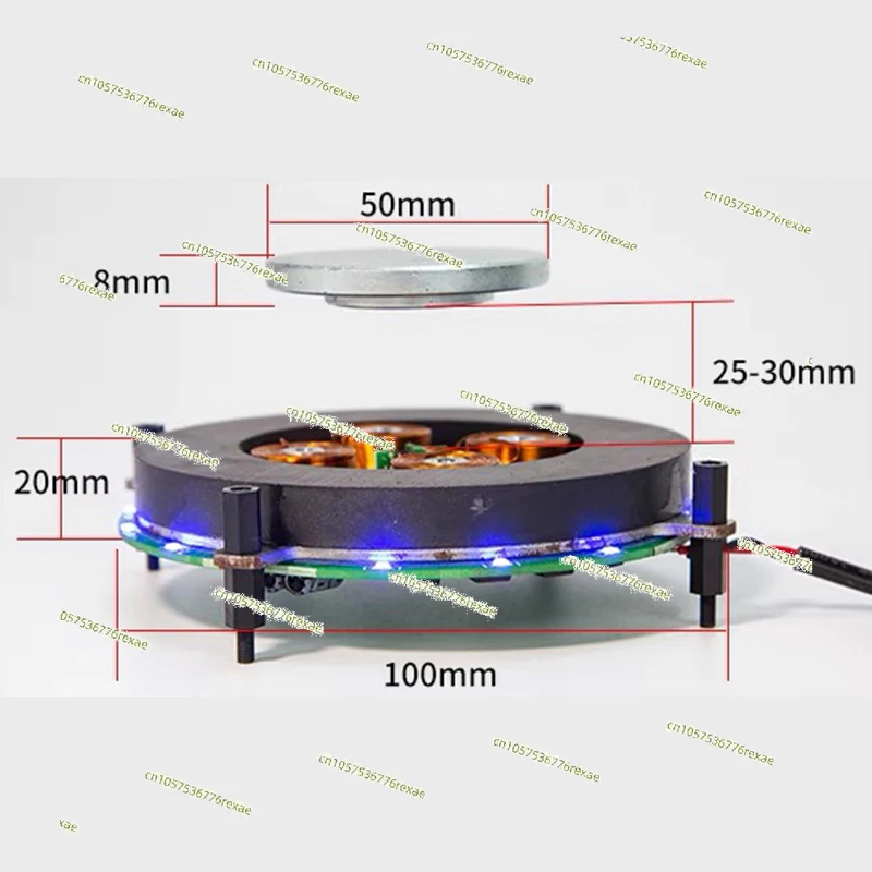 Heavy Magnetic Levitation Bare Metal Module   Movement Potted Plant Maglev Exhibition Stand Maglev Speaker