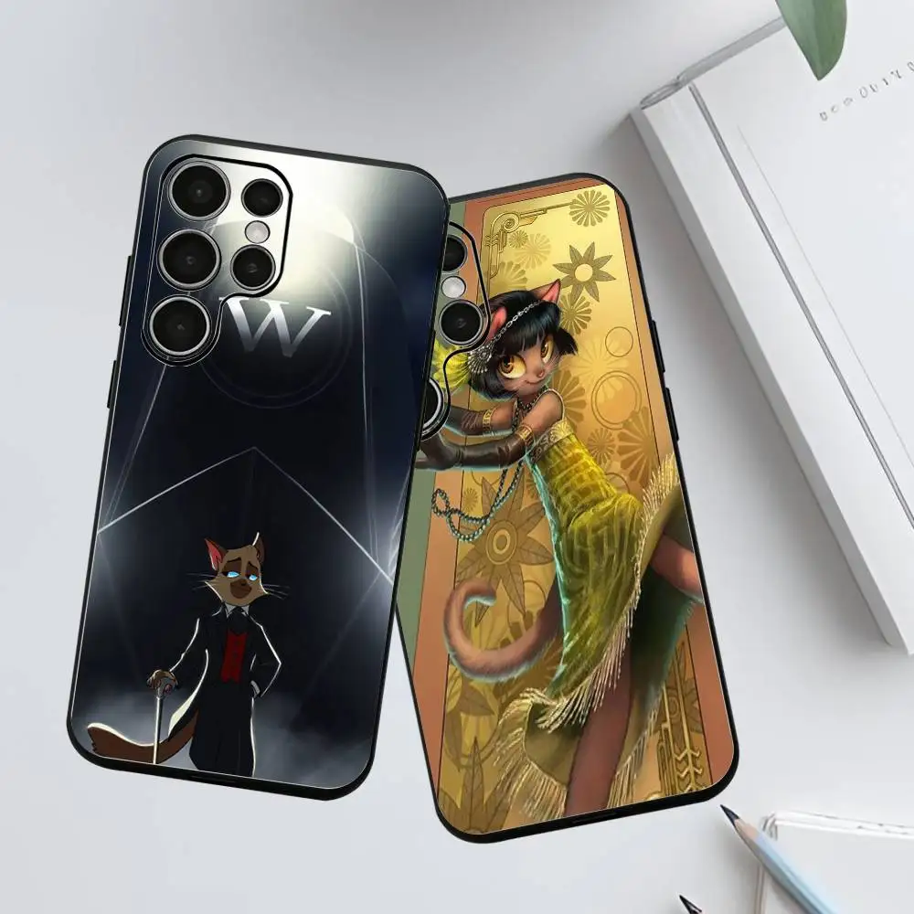 

Caricature L-Lackadaisy Phone Silicone Case for Samsung Galaxy S 24,22,20,23,21,20 Ultra Plus Lite 5G Print Silicone Cover