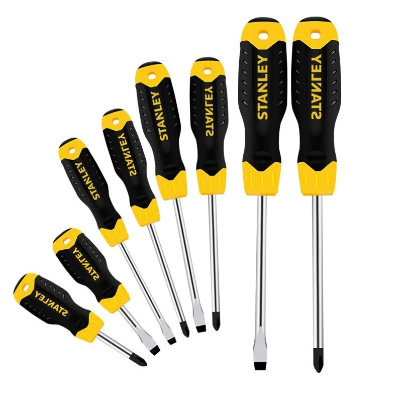 STANLEY 66-673-23 Rubber Handle Slotted Cross Screwdriver Exquisite And Compact Convenient Easy To Carry Wide Application Range