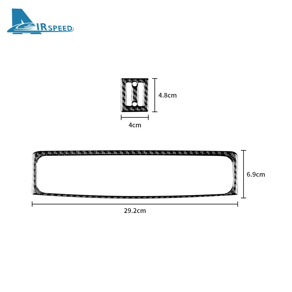 Carbon Fiber For Lexus IS250 300 350C 2006 2007 2008 2009 2010 2011 2012 Car Console AC Vent Trim Sticker Interior Accessories