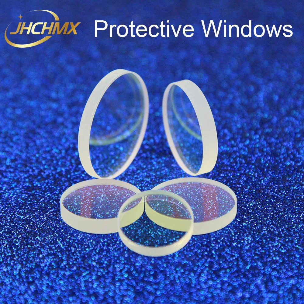 JHCHMX Laser occhiali di Protezione Lente/Finestre 22.35*4 25.4*4/5 26.5*5 27.9*4.1 30*5 36*5 37*7 1064nm JGS1 Al Quarzo Per Macchina Laser In Fibra