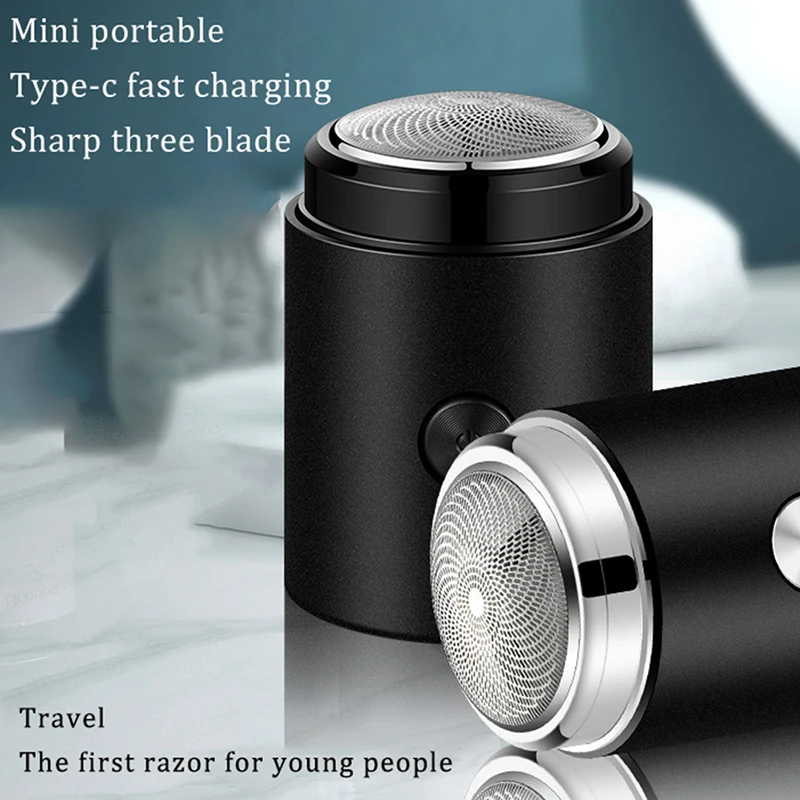 Electric Mini Shaver Travel Shaver Pocket Size Electric Razor Portable Outdoor Beard Razor for Men