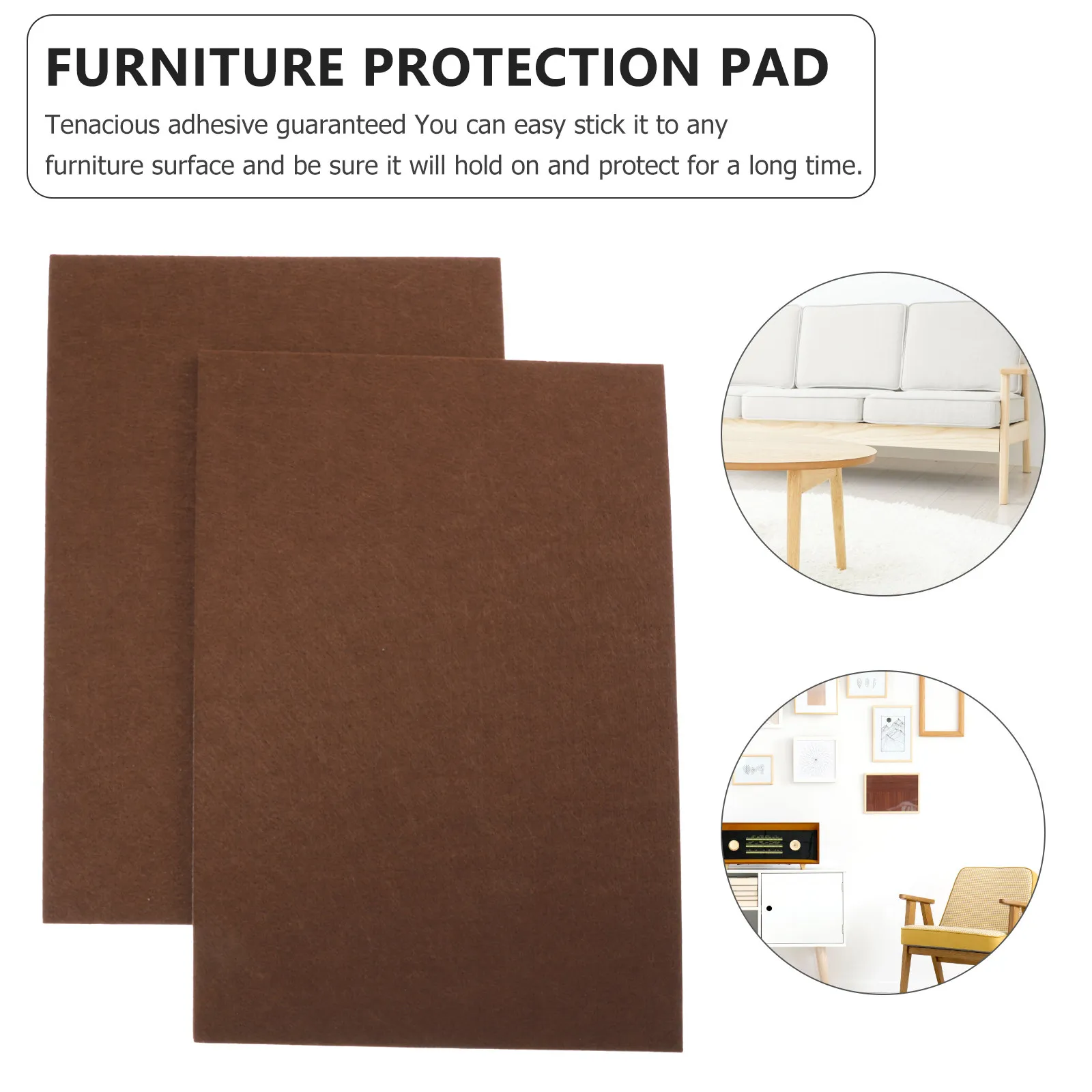 4Pcs Anti-Skid Furniture Protection Pads Floor Protector for Hardwood Laminate Tile Linoleum Tables Chairs Sofas Cabinets Door