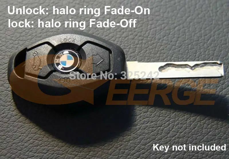 Geerge For BMW Angel Eyes Halo Rings LED or CCFL Relay Harness W/ Fade-on Fade-off Features