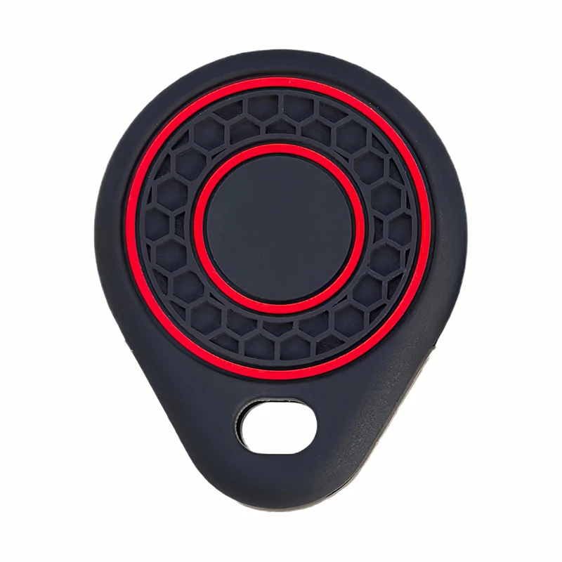 Access Card Case Silicone Card Holder Keychain Key Ring Door Lock Access Tags ID Card Case Keychain Access Card Bag