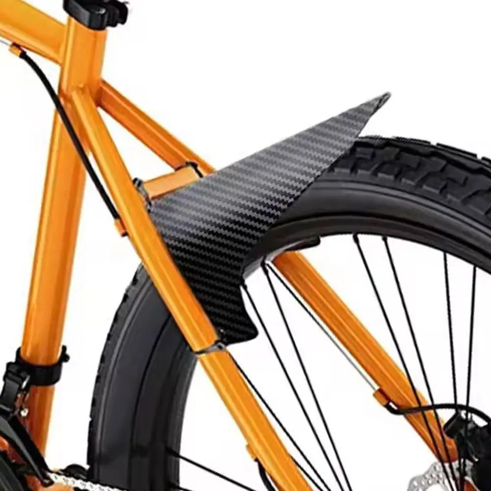 Mountain Bicycle Fenders Plastic carbon fiber Colorful Front /rear Bike Mudguard Mtb Bike Wings Mud Guard Cycling Accessories ﻿ image 2