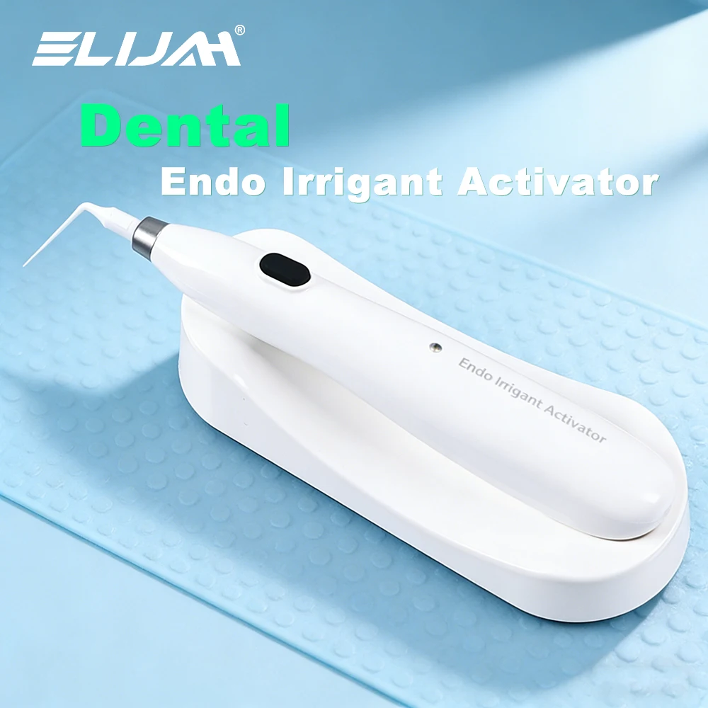ELIJAH Dental Sonic Activator Dental Endo Ultra Activator Vibration Cleaning Irregation Root Canals Dentistry Tool with 20 Tips