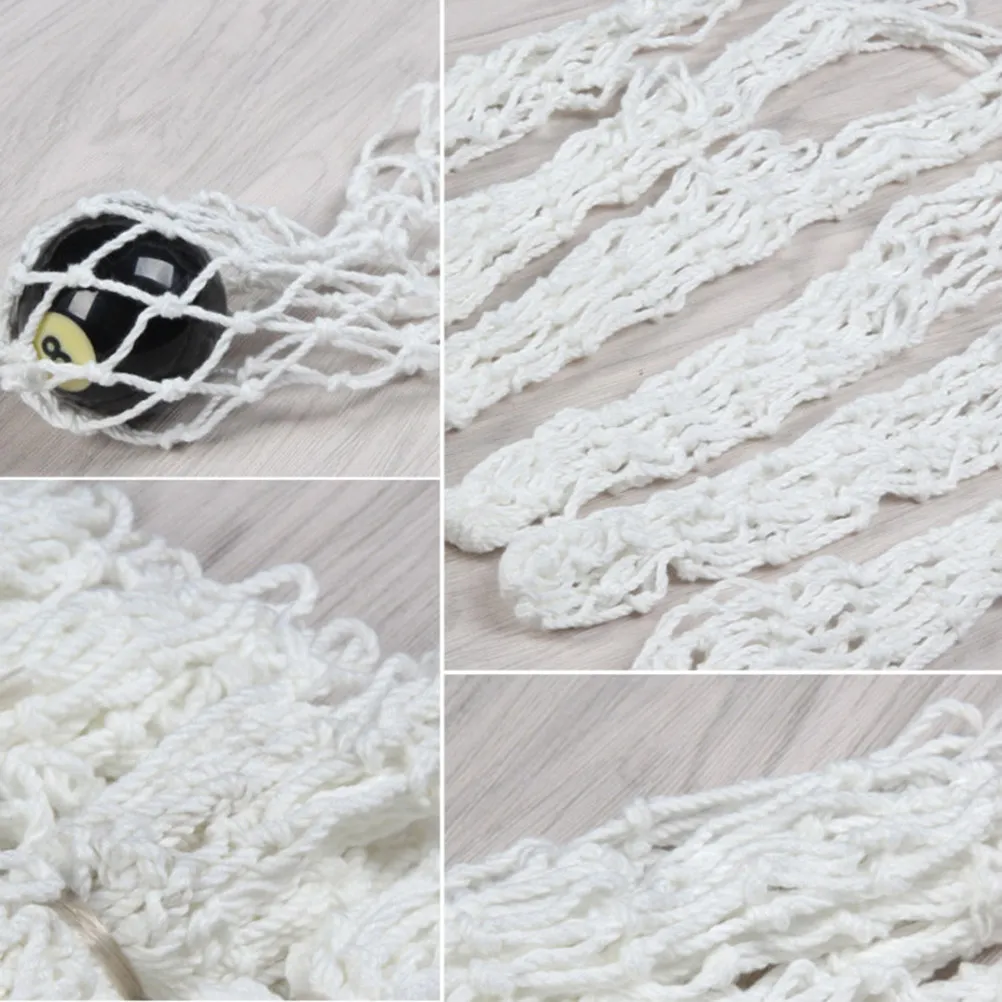 

6Pcs Snooker Pockets Heavy Cotton Replacement Nets Set Suitable for Standard Pool Billiard Table Bags Billiard Pockets