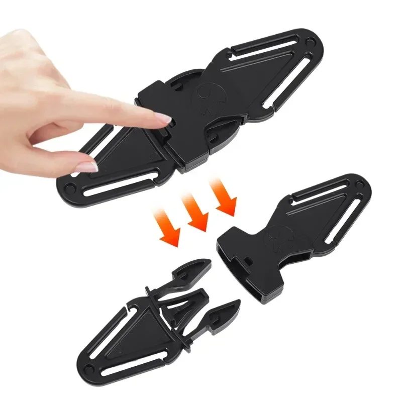 1-2pcs Car Child Safety Seat Belt Shoulder Belt Buckle Fixer Adjustable Baby Stroller Chest Buckle Lock Buckle Accessories