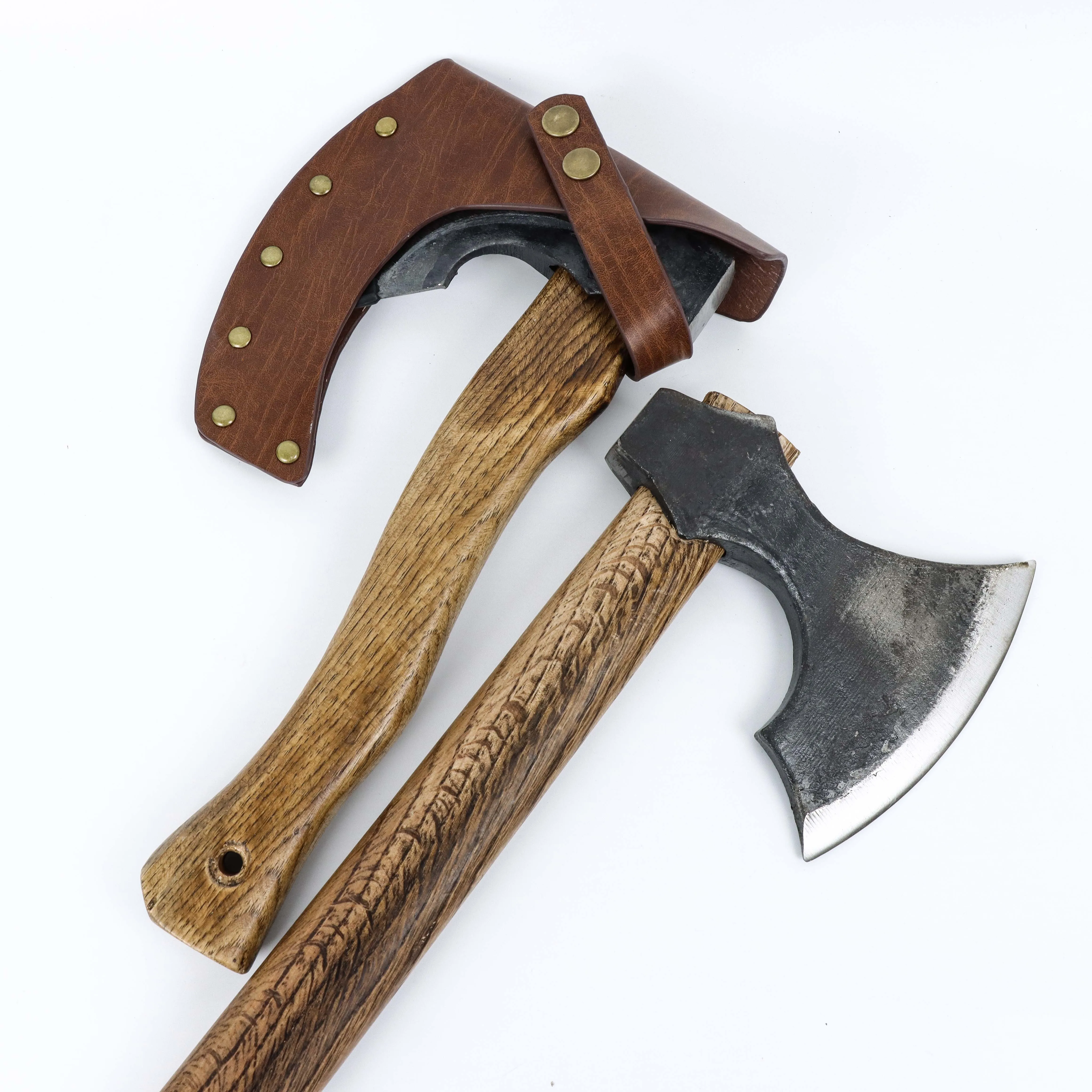 Medieval Faux Leather Axe Sheath,  PU Leather Axe Holster, Renaissance LARP Cosplay Costume Accessory, Halloween Party Prop view 6