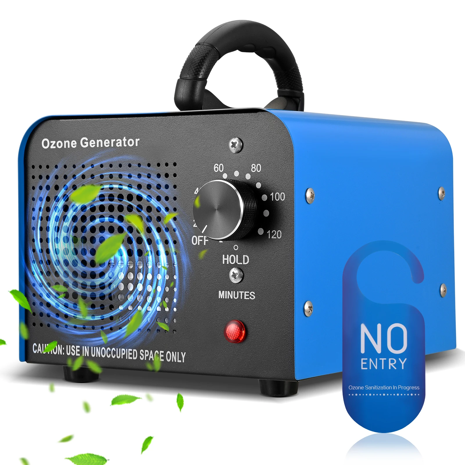 Générateur d'ozone 60,000 mg/h Machine à ozone haute capacité 300 ㎡   Purificateur d'air pour usage domestique et commercial, voiture, bureaux, fumée, pièce pour animaux de compagnie