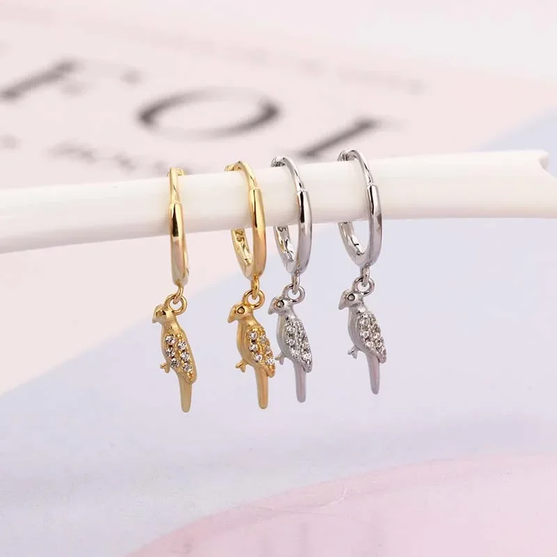 Gold Silver Color Animal Lizard Crocodile Drop Earring for Women Jewelry Accessories