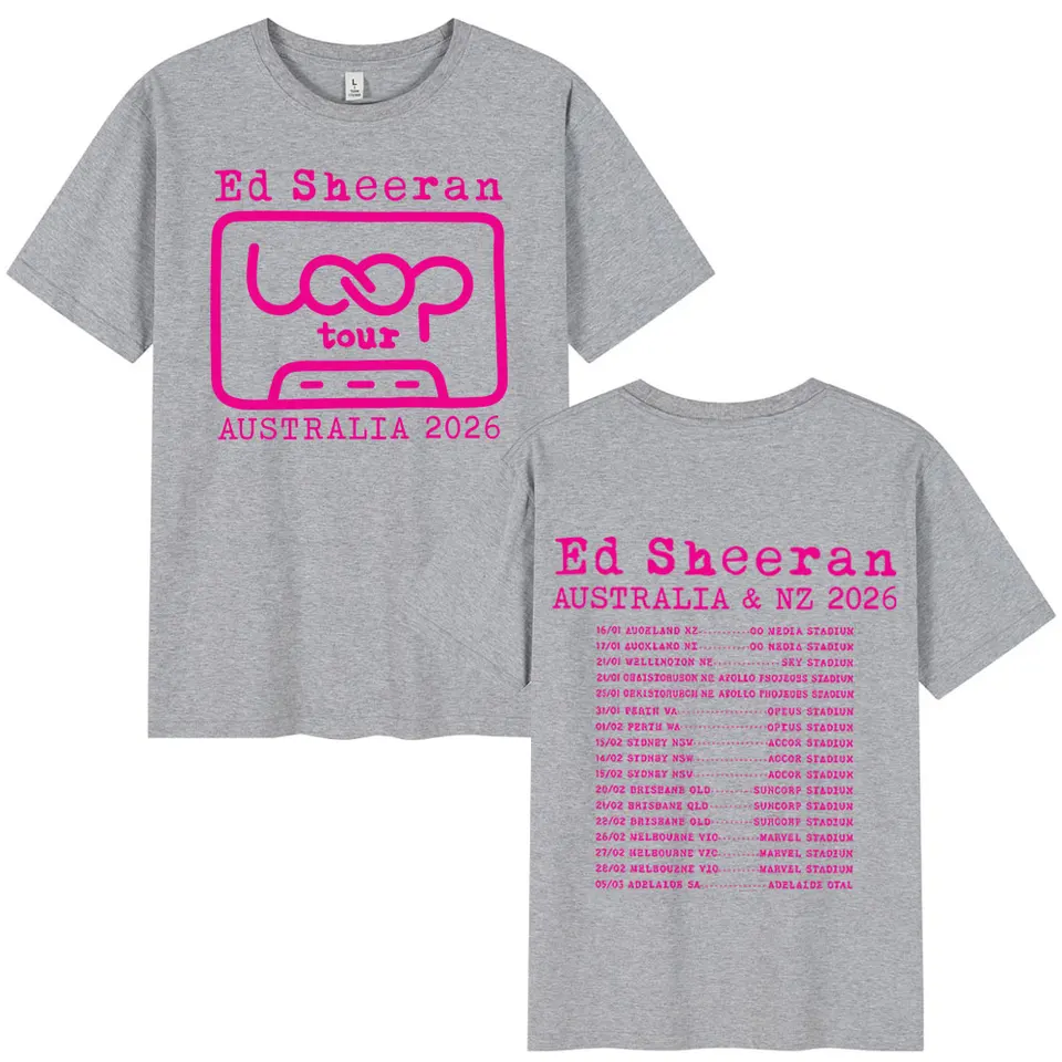 Ed Sheeran Loop Tour 2026 Men Women T-Shirts