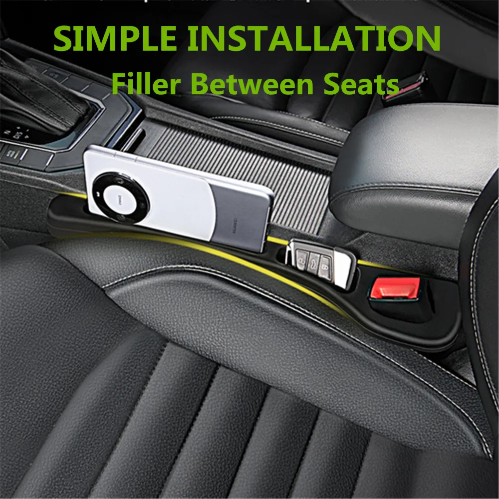 2PCS Car Seat Gap Filler Between Seats Crevice Interior Decoration Accessories For Toyota CHR Corolla E210 E170 RAV4 Yaris Camry