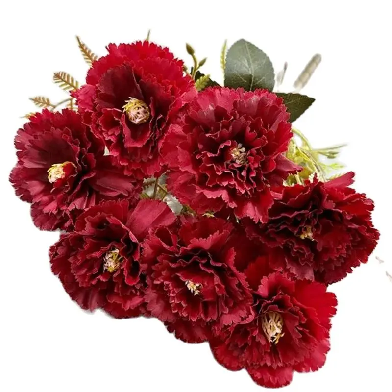 One Faux Autumn Carnation (7 Heads/Bunch) 16