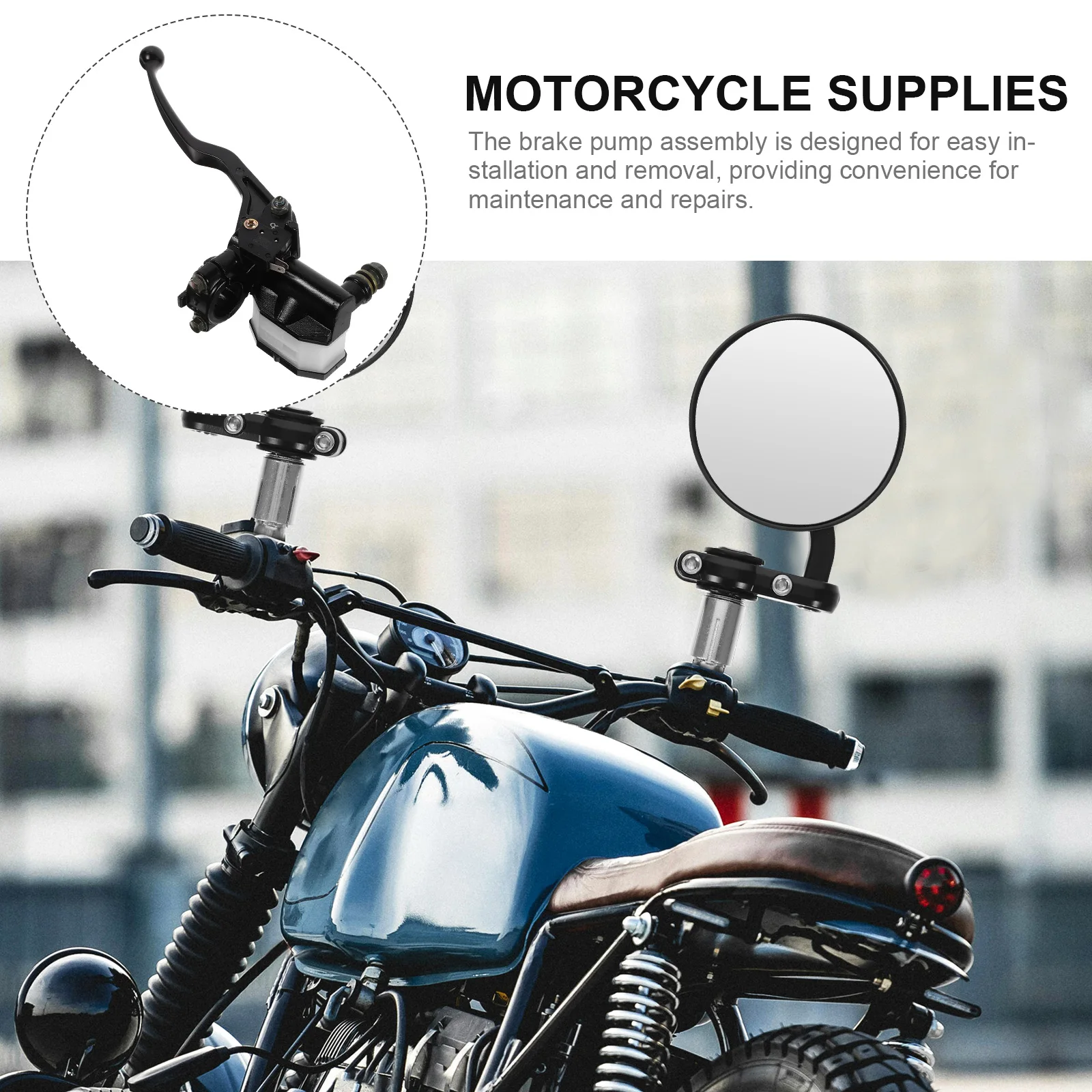

Sturdy Iron Brake Pump Assembly For Motorcycle Precise Dimensions Easy Installation Clutch Fluid Reservoir Tank Oil Cup
