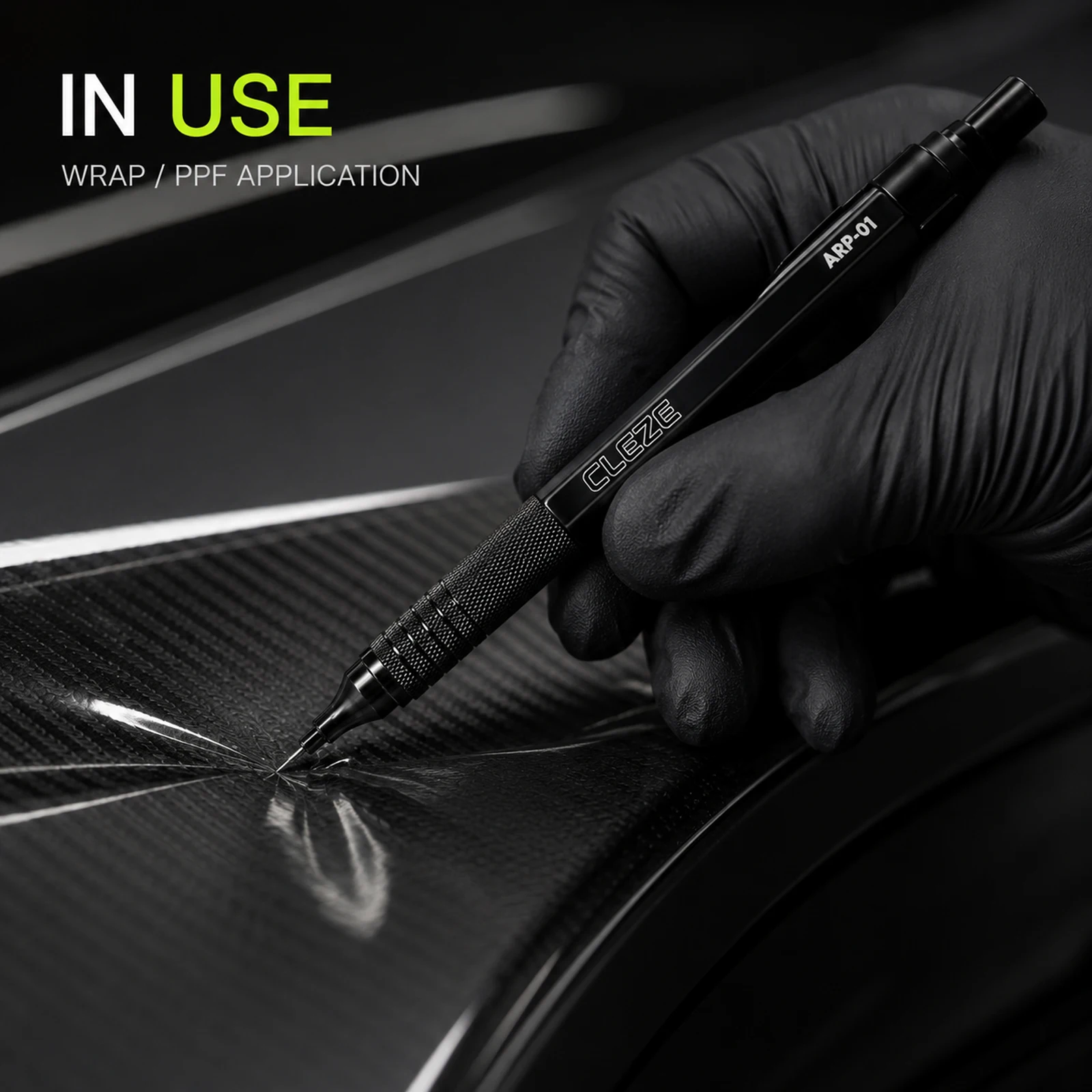 CLEZE PPF Air Release Pen Ultra Fine Needle Bubble Remover Aluminum Alloy Tool for Vinyl Wrap Car Window Film Installation