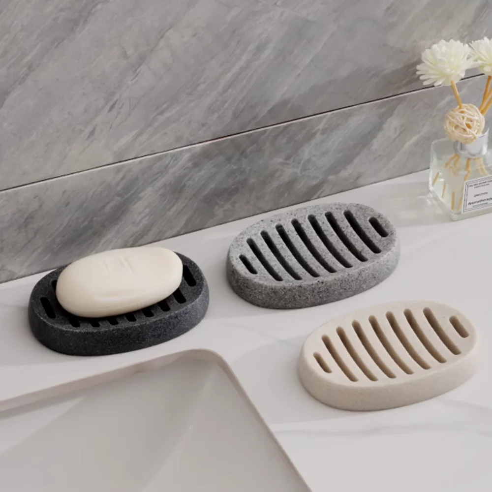 

Silicone Mold for Soap Dish - DIY Drainage Soap Holder Tray, Hygienic Bathroom Storage, Concrete Soap Box Molds