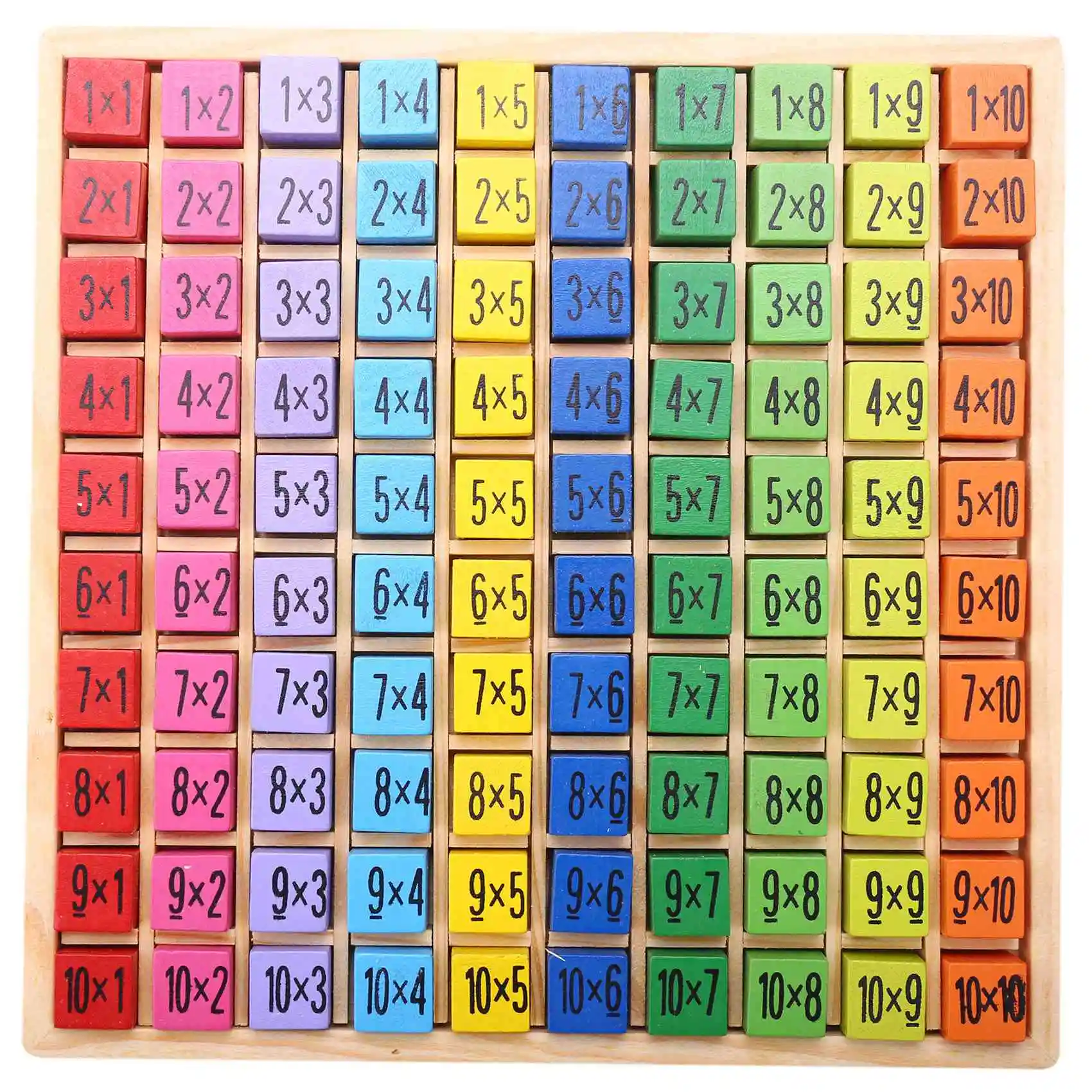 

Обучающие деревянные Обучающие игрушки, 1-100 цифр, когнитивный 10x10, таблица умножения для детей