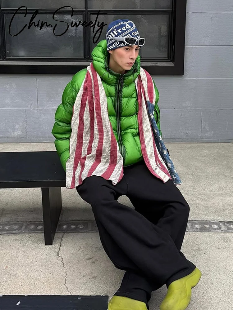 معطف نسائي قطني منقوش بقلنسوة غير رسمي أنيق سادة بأكمام طويلة وسحابات جيب ملابس خارجية نسائية موضة شتاء 2025 سترة نسائية