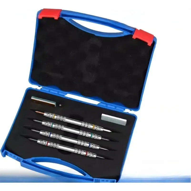 2-9 Level Mohs Hardness Testing Pen Kit, Ceramic Tile, Stone, Mineral, Gemstone Hardness Tester, Ore Identification Testing Tool