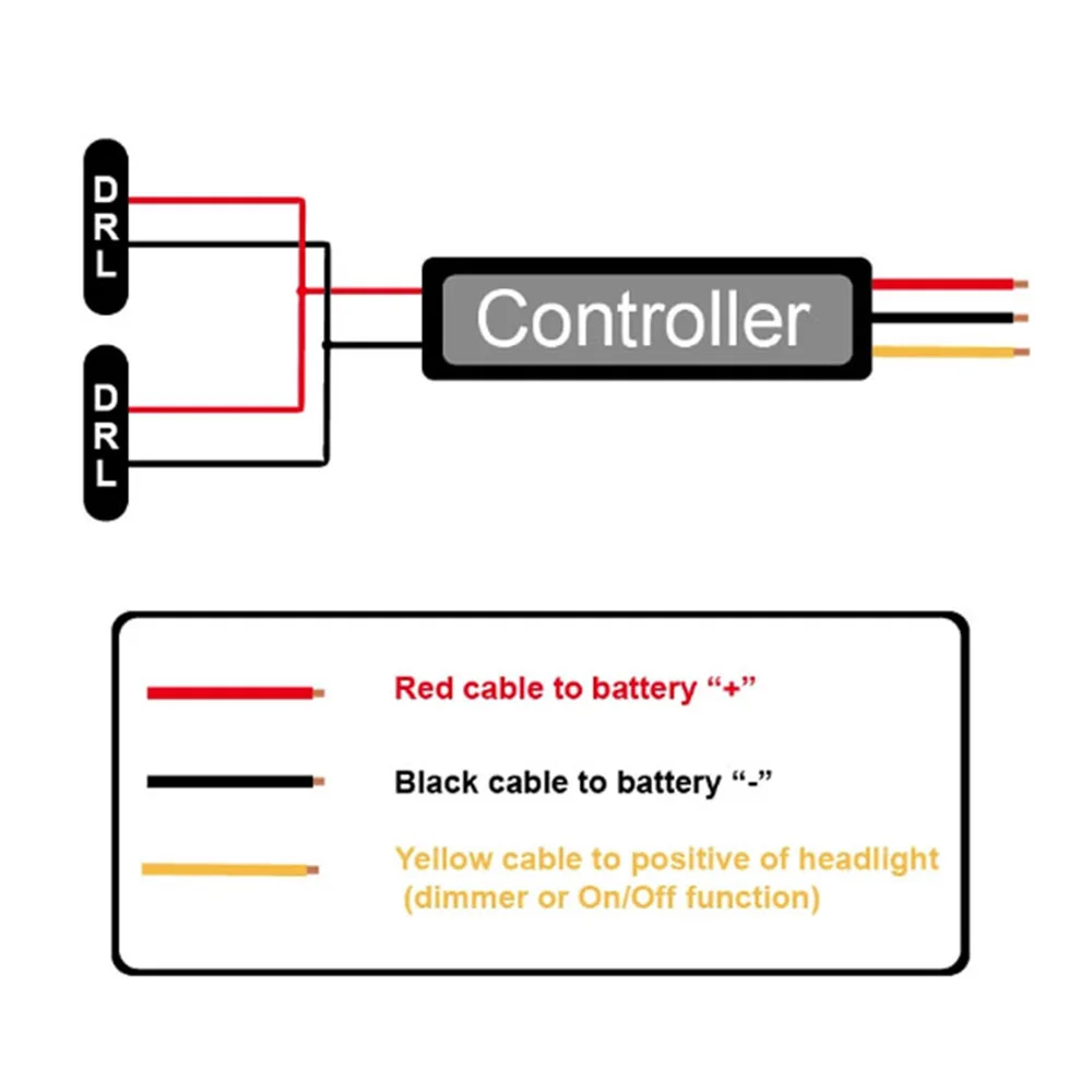 Car LED DRL Controller Auto Daytime Running Light Relay Harness Dimmer On/Off  Fog Light Strobe Controller SK-CD0100 SK-CD0102