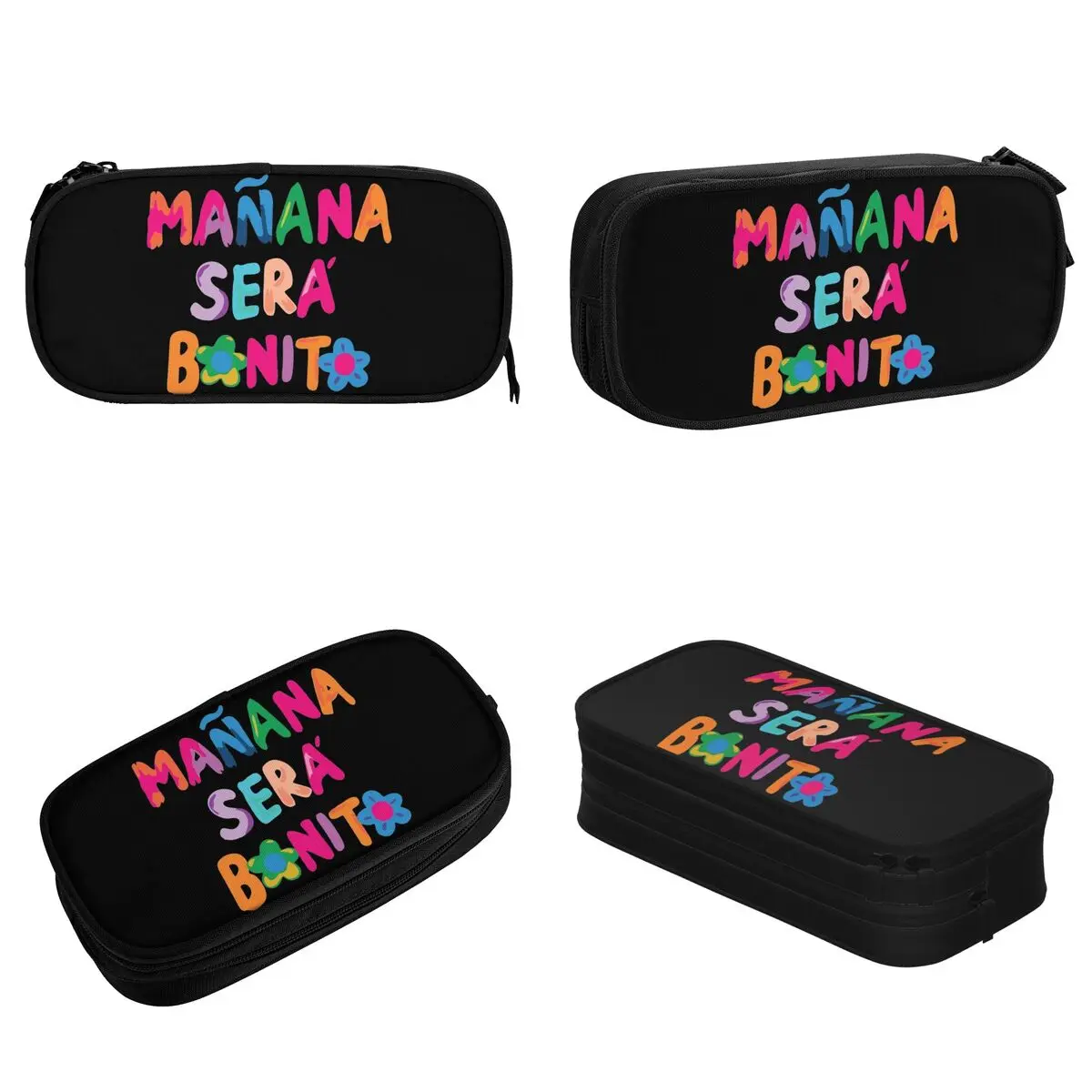 MANANA Karol G Bichota Music Pencil Case Creative Pen Holder Bags Kids Big Capacity School Supplies Zipper Pencil Pouch