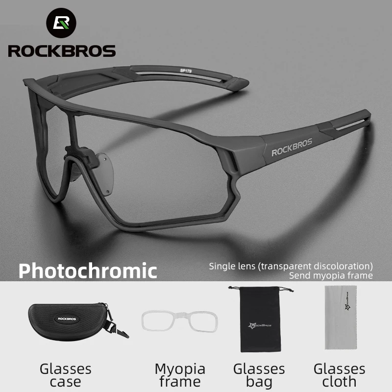 

ROCKBROS Cycling Glasses Photochromic MTB Road Bike Glasses UV400 Protection Sunglasses Sport Safe Bicycle Eyewear Equipment