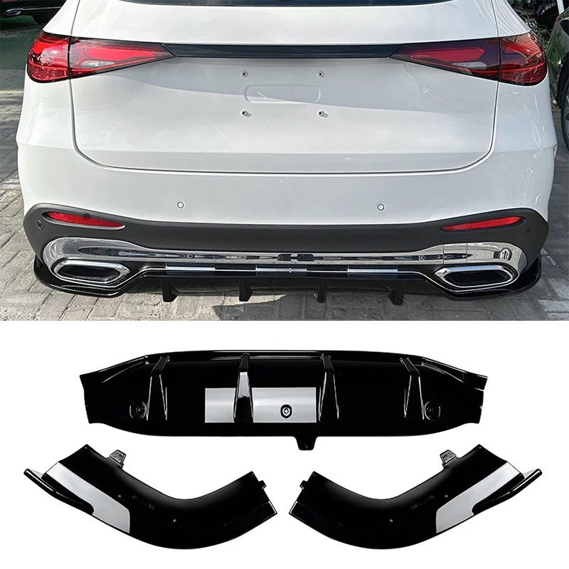 

Задний диффузор-сплиттер для бампера Mercedes-Benz GLC-Class X254 GLC260 300 2023+ (тюнинг-комплект)