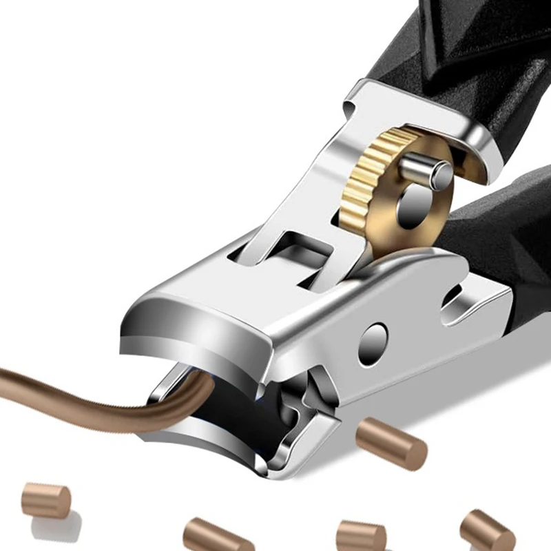 Anti-Splash Nail Clippers Curved Large Opening Thick Toenail Clippers Diagonal Pliers Nail Scissors Household Manicure Tools