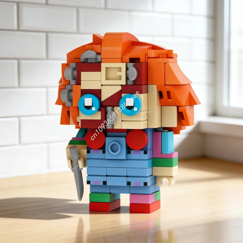 

161pcs MOC Brickheadz Chucky Child S Play Model Building Blocks Toys Christmas Gifts Architecture Assemble DIY Creative Idea
