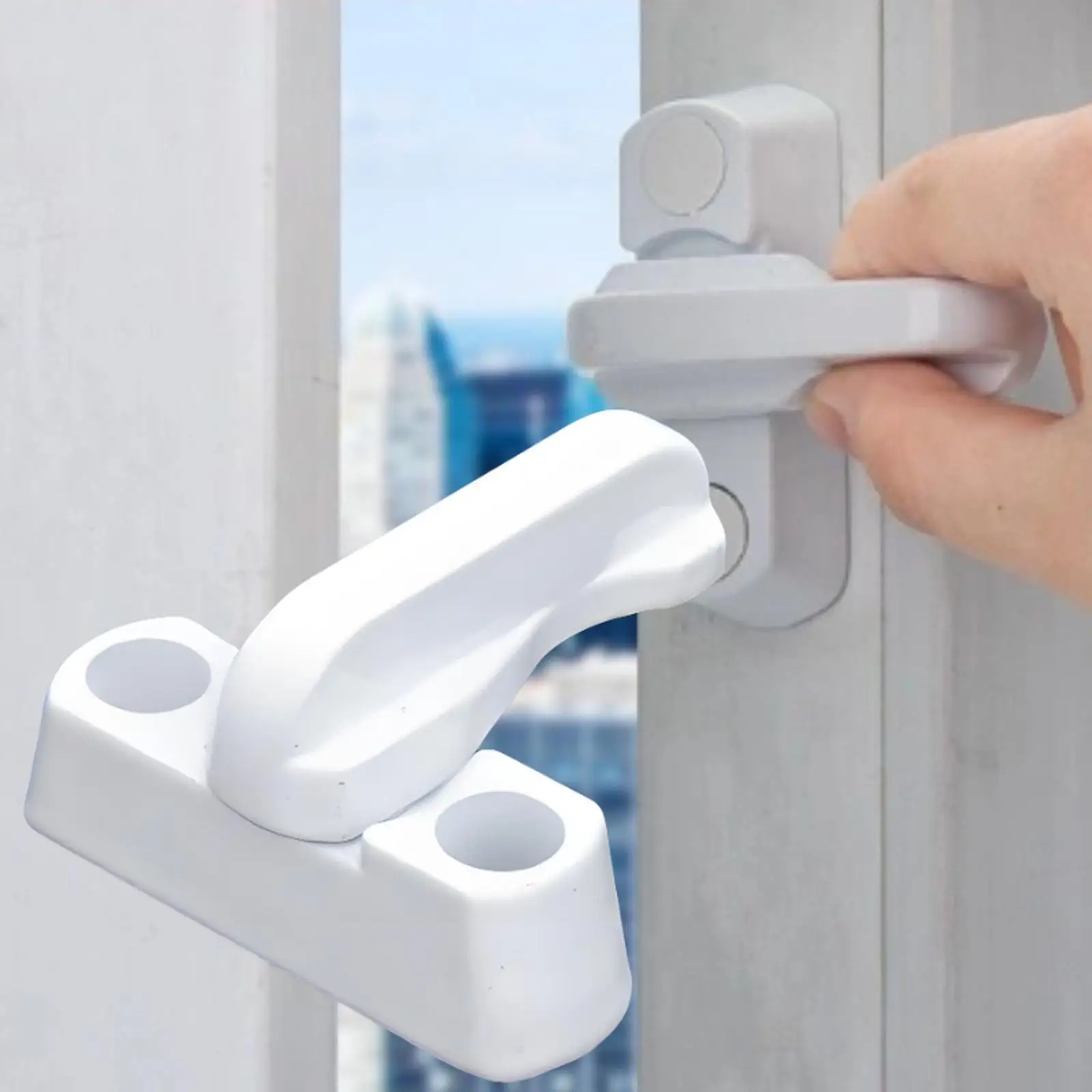 4x أقفال نافذة تحل محل قفل باب زجاجي منزلق للنافذة لأعلى ولأسفل