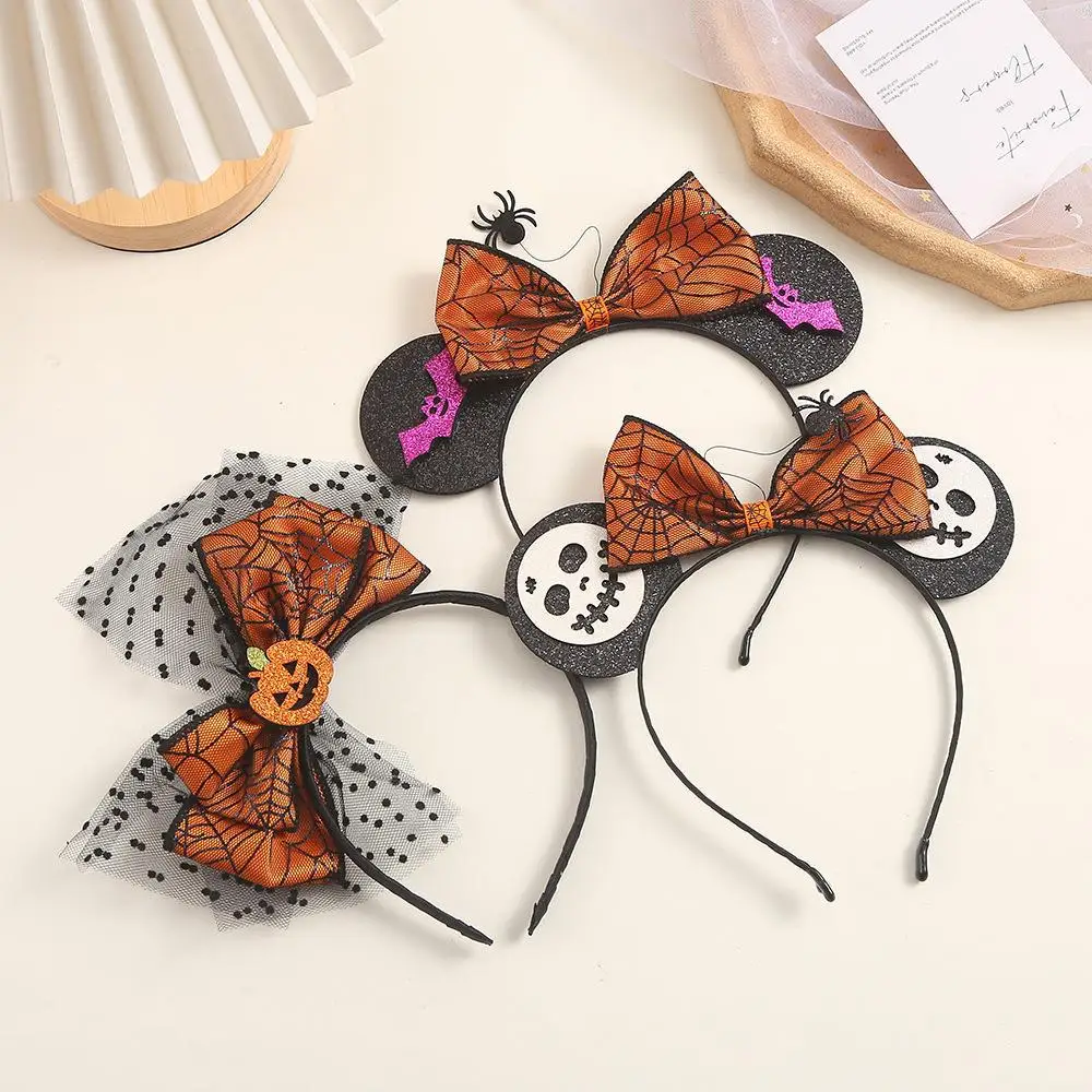 

Children's Adult Halloween Terrifying Pumpkin Skull Hair Hoop Ghost Festival Party Funny Bat Spider Hair Accessories Outdoors