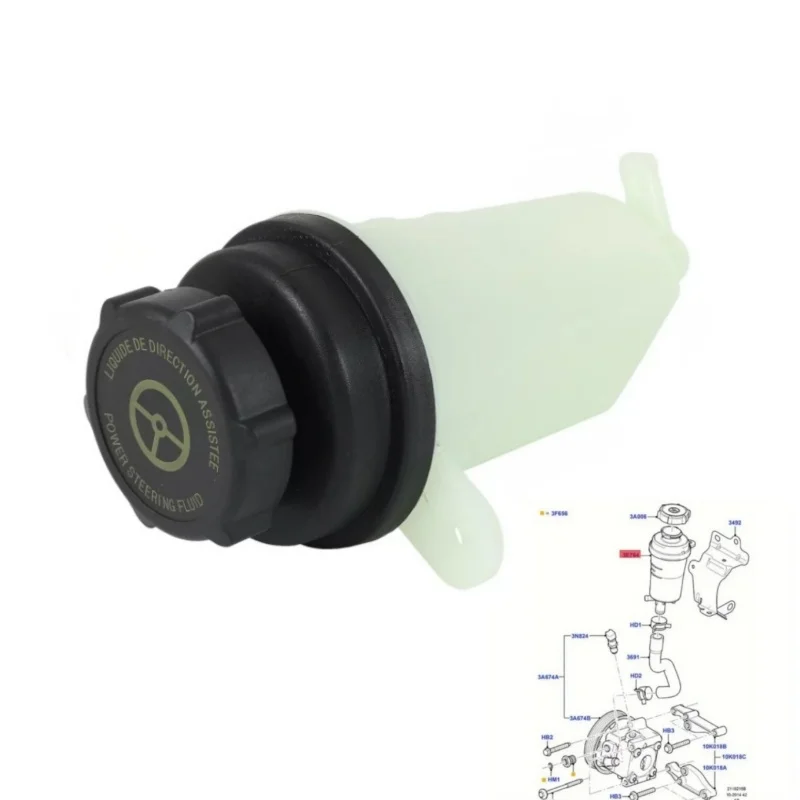 

Power Steering Pump Oil Tank Fluid Reservoir Oil Fluid Bottle For Ford Focus MK2 C-Max 4M51-3R700-AA 4M51-3R700-AC 4M51-3R700-AB
