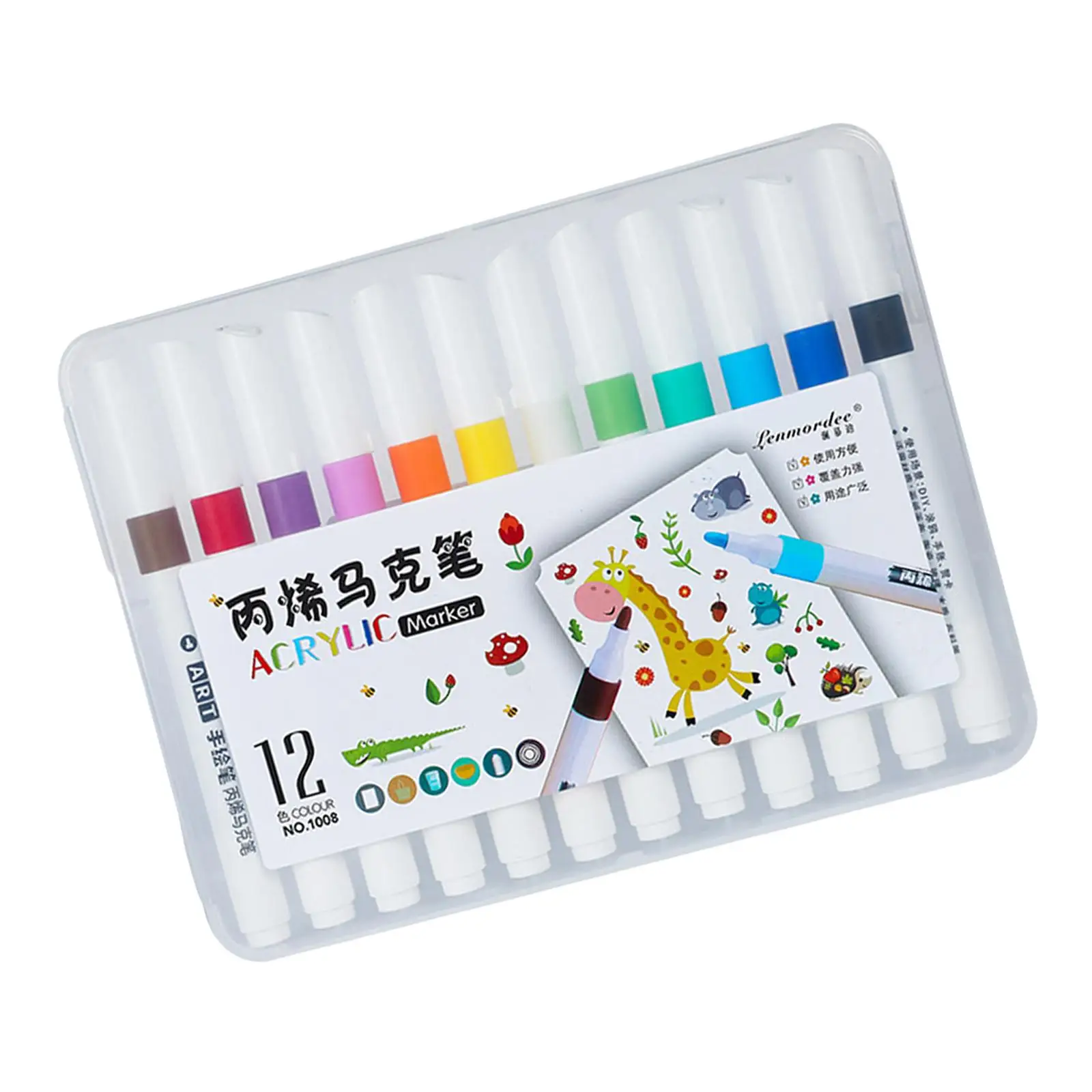 Acrylic Paint Pens Professional Waterproof Painting Quick Drying Marker Pens Set for Wood Mug Window Glass Art Craft Supplies