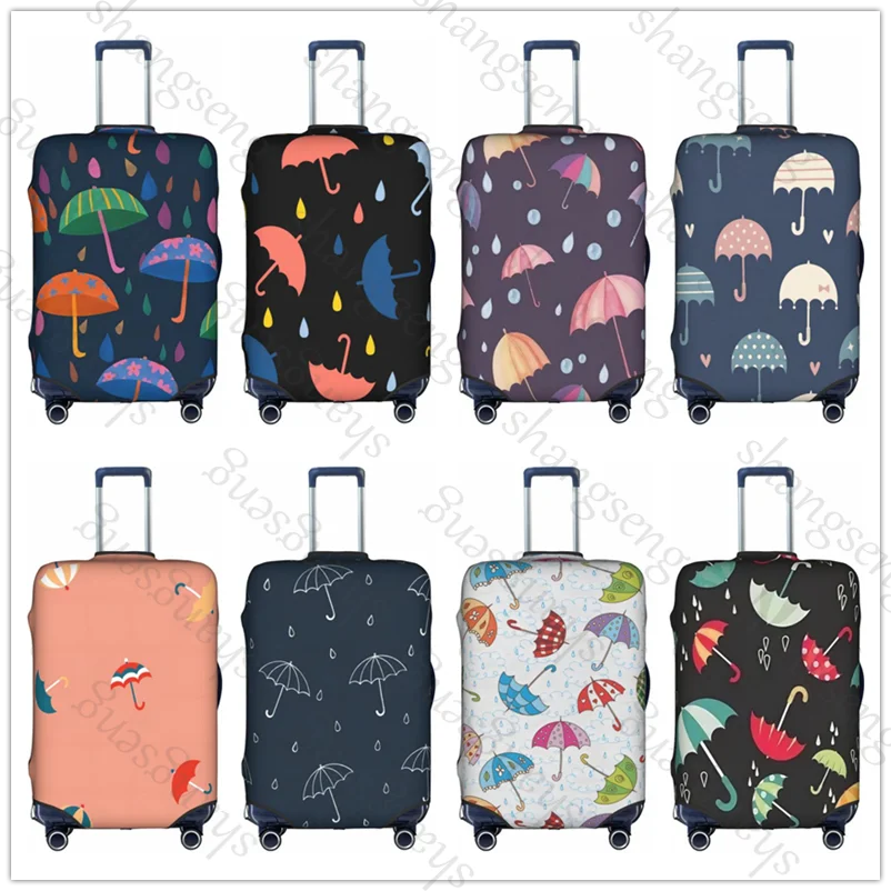 

Мультяшный узор зонтика. Защитный чехол для дорожного чемодана, эластичная защита чемодана, моющийся чехол для багажа, 18-32 дюйма.