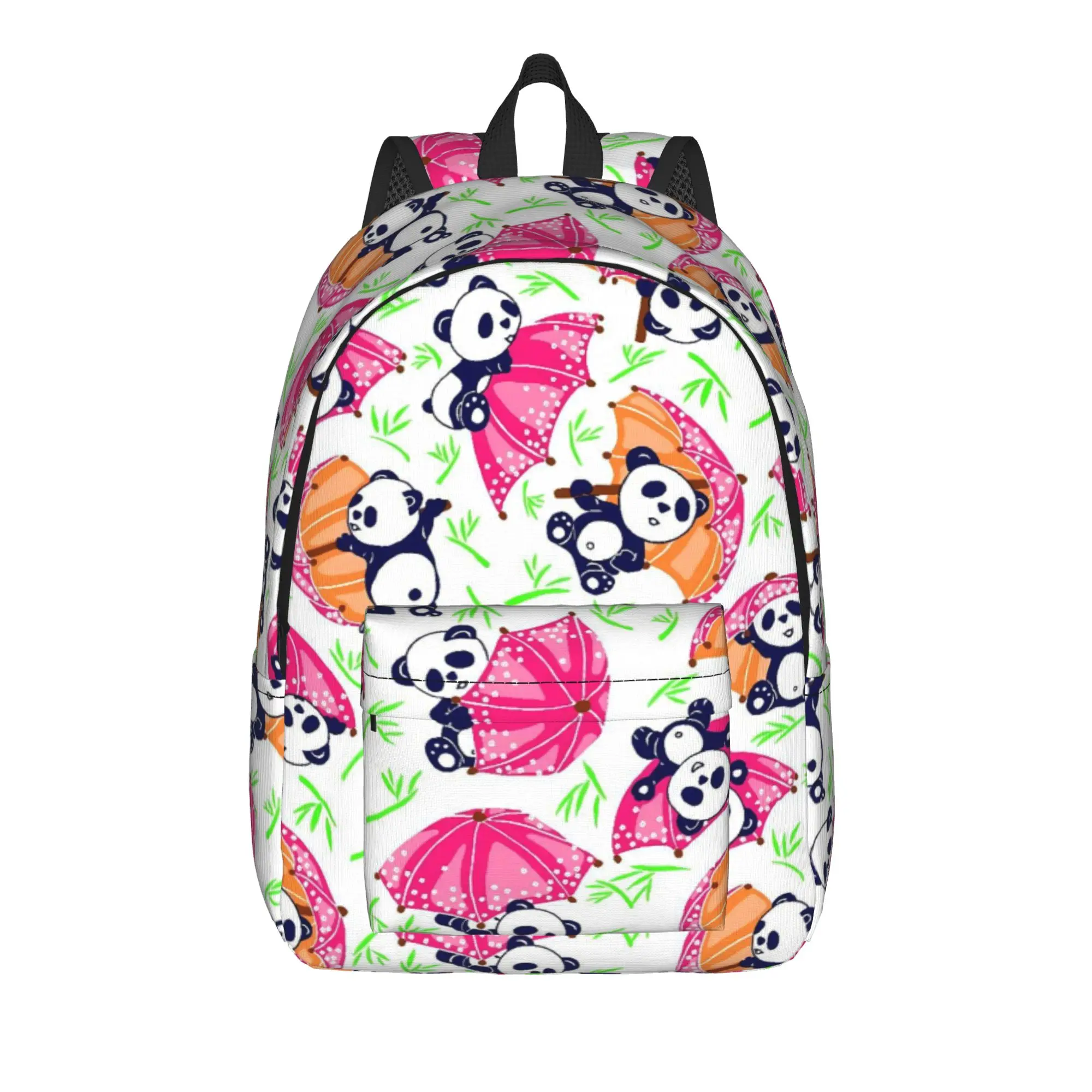 Panda And Bamboo Backpack  Travel Backpacks Women Design Breathable School Bags Stylish Rucksack