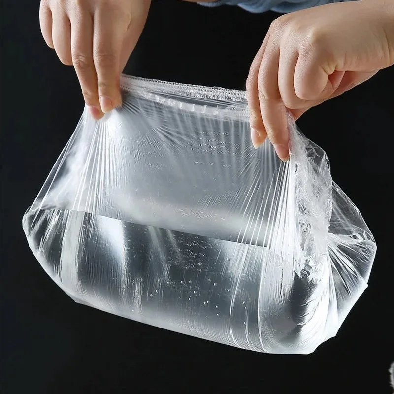 Einweg-Lebensmittelabdeckung Saran Wrap Lebensmittelqualität Obst Gemüse Aufbewahrungstasche Elastische Plastiktüte Küche Frischhaltebeutel – Detail 12