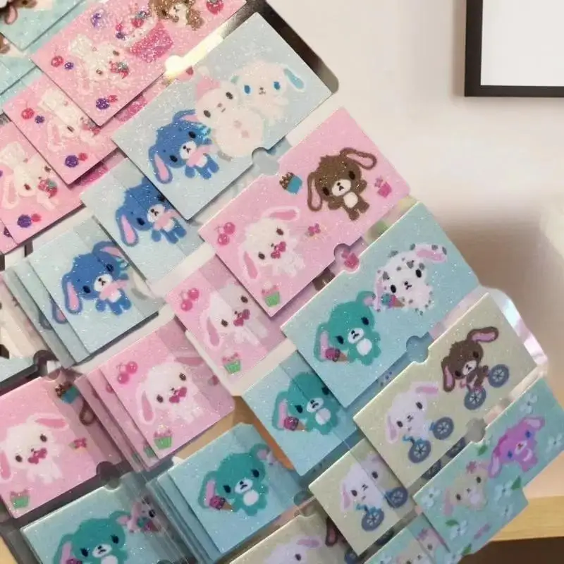 500 قطعة/لفة ملصقات زخرفية، ملحقات إبداعية - ملصقات ملاحظات يدوية بتصميم أرنب السكر كاواي #5