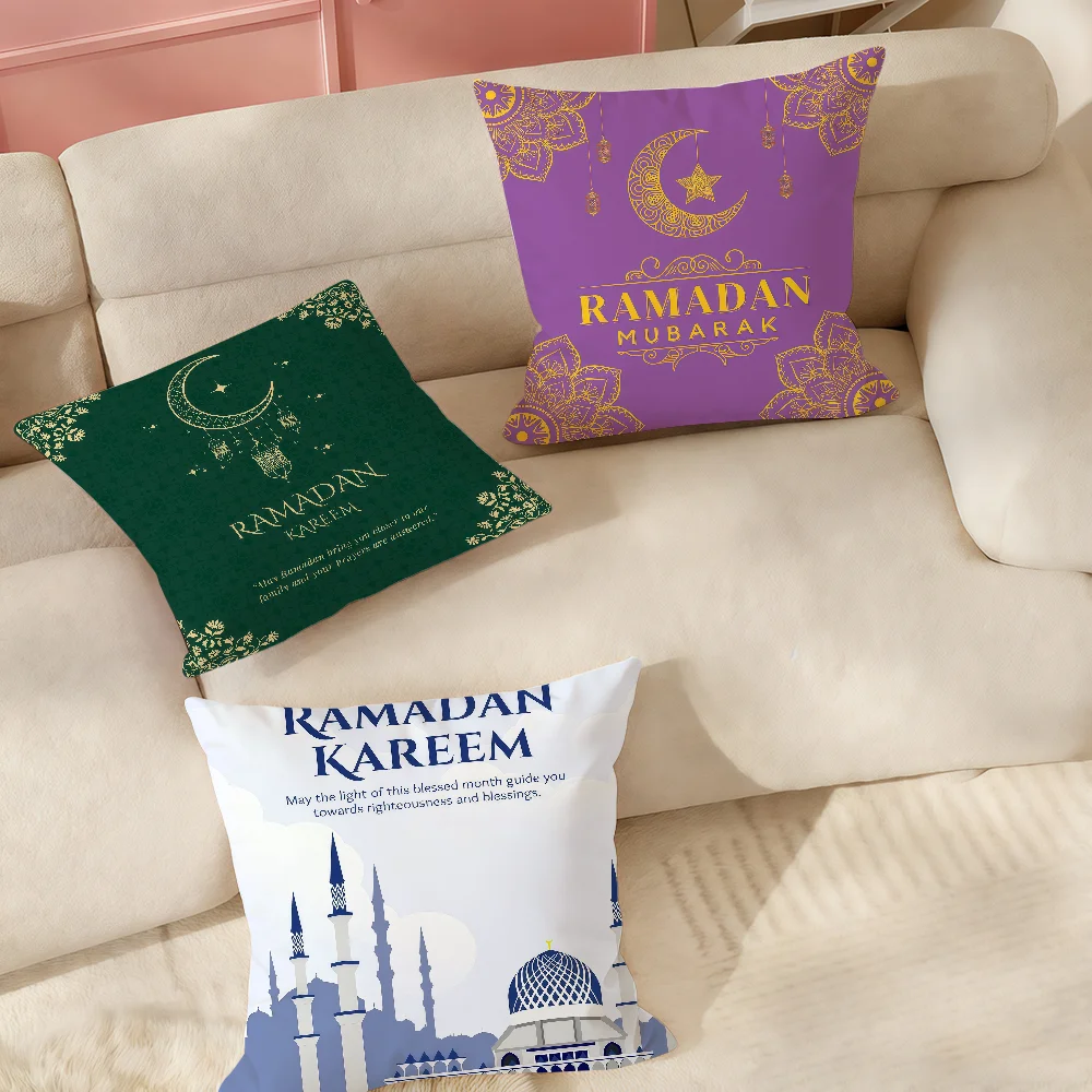 Ramadan Kareem Kissenbezug, geeignet für Schlafzimmer, Wohnzimmer, Autos, Heimdekoration