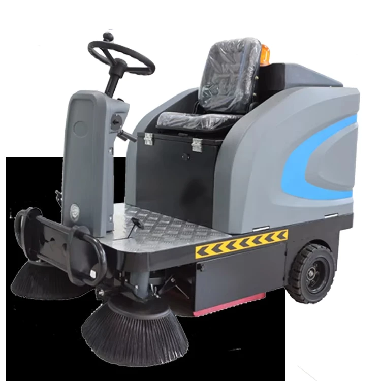 Automatic Electric Ride Floor Cleaning Equipment Indoor/Industrial Floor Scrubber Machine Sweeping Capabilities 48v Battery New