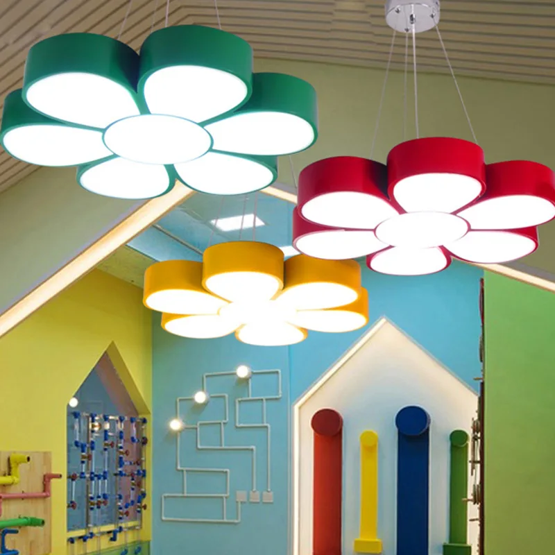 Custom Light Emitting Diode Cartoon Light Bedroom Color Chandelier