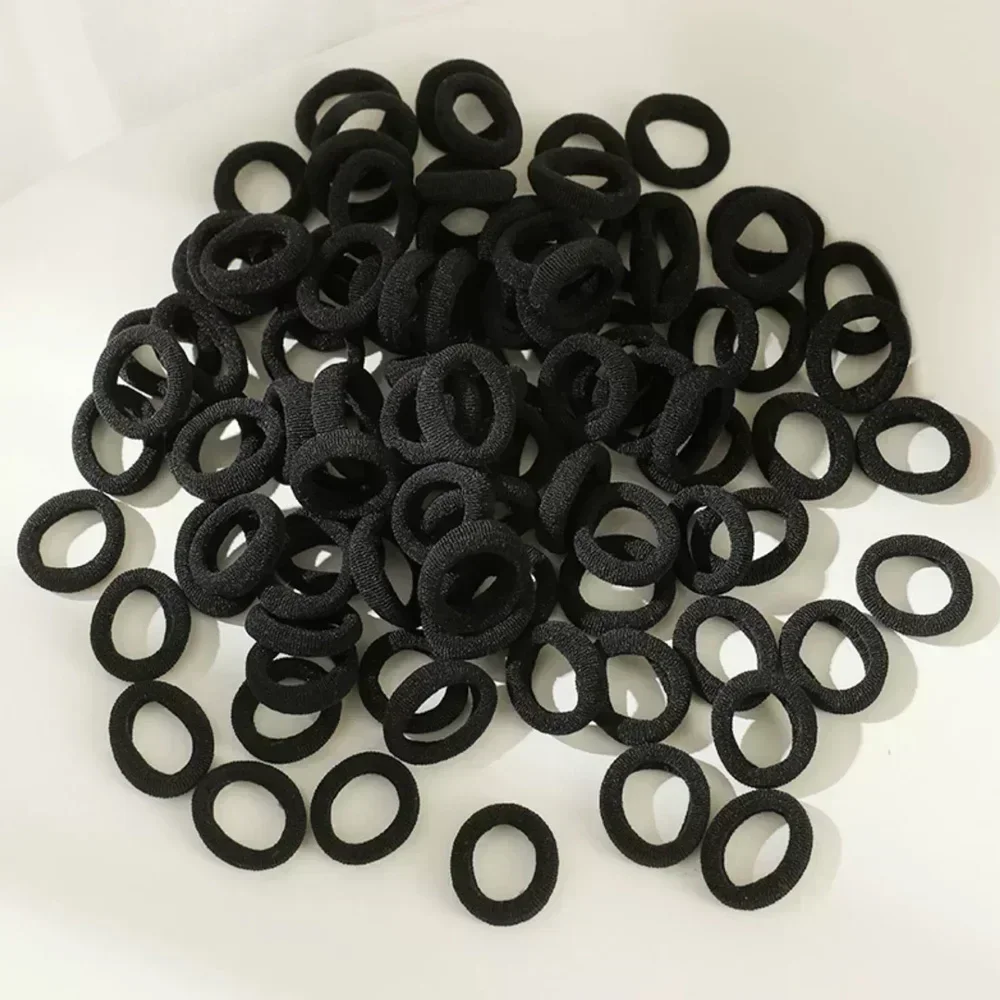 50/100pcs Black Hair Bands for Women Girls Hairband High Elastic Rubber Band Hair Ties Ponytail Holder Scrunchies Accessorie